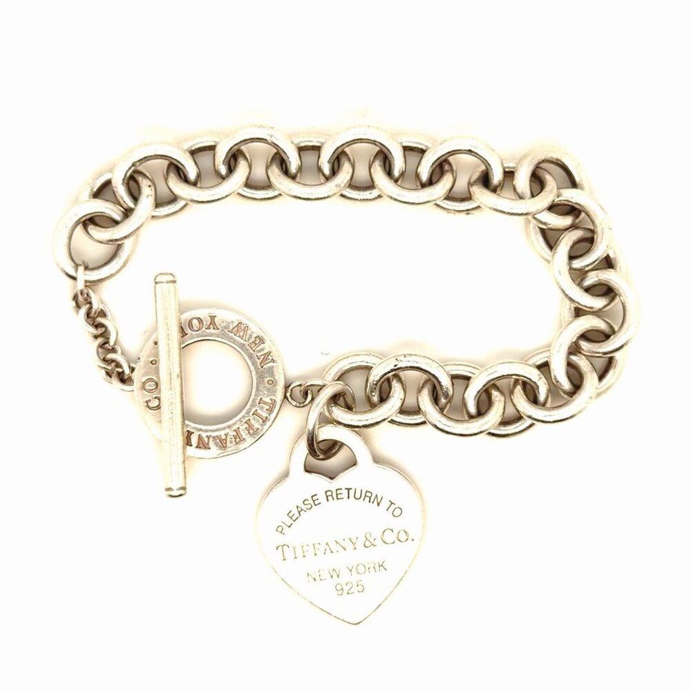 T&Co. 925 Heart Tag Toggle‎ Bracelet